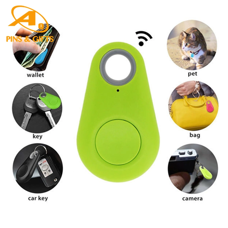 Alarm Tracking Luggage Keychain Lanyard Leather Mould Whistle Wireless with APP for Phones GPS Tag Google Home Gold and Sound Bluethooth Key Finder